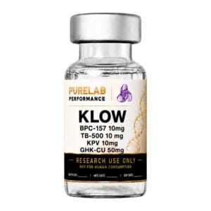 KLOW research peptide blend vial — PureLab Performance